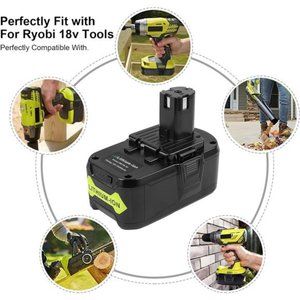 Ryobi 18 Volt Battery Lithium for Ryobi ONE+ Cordless Drill Tool (1Pack)